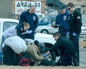 (Francisco Kjolseth The Salt Lake Tribune) Paramedics attend to a homeless man in Salt Lake City on Tuesday. A recent poll story on homelessness tries to answer the questions surrounding funding and responsibility.